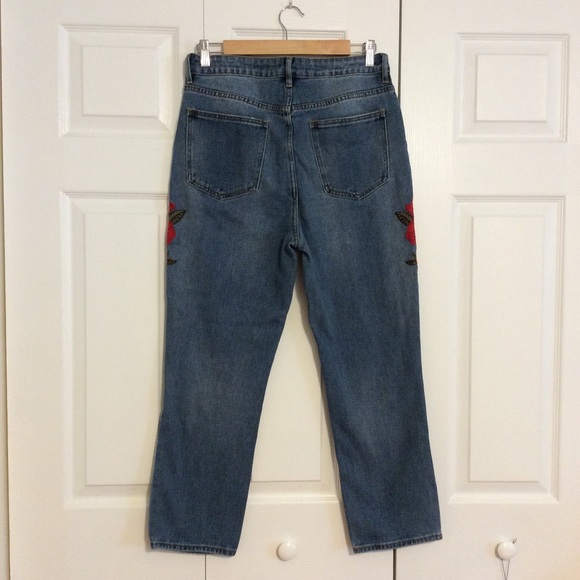 PacSun Embroidered roses Mom’s Jeans sz 29 - Picture 11 of 11